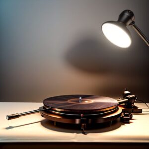 HiFi Deck With Shining Spotlight
